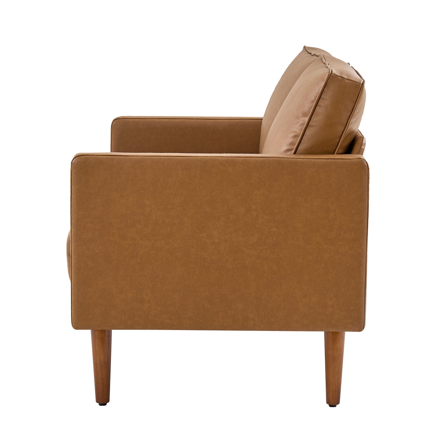 Salma Sofa – Camel Mid-Century Tufted Loveseat