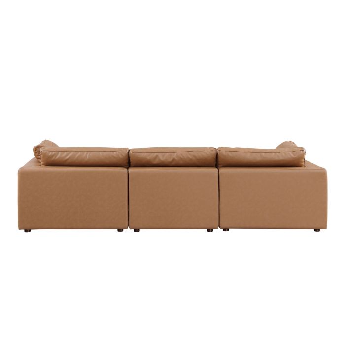 The Aurelio – Cognac Modular Italian Leather Sofa