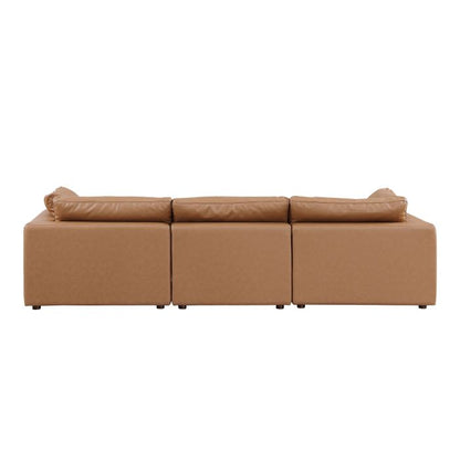 The Aurelio – Cognac Modular Italian Leather Sofa