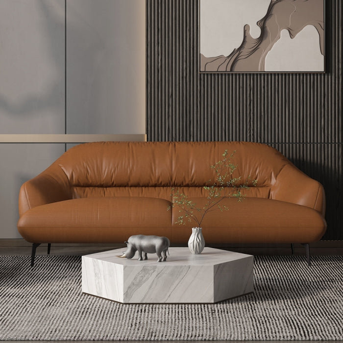 Leonia Sofa - Cognac