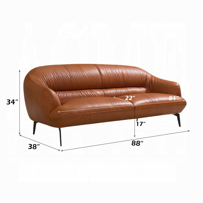 Leonia Sofa - Cognac