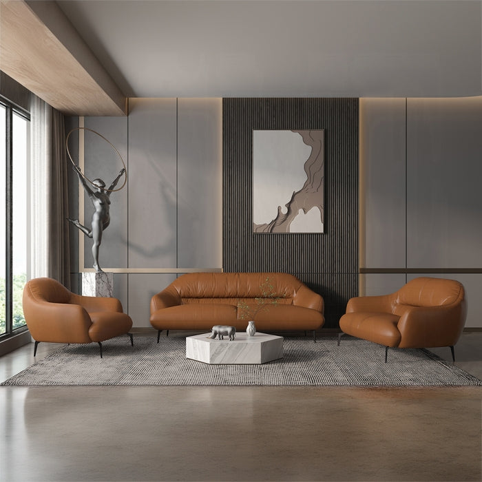 Leonia Sofa - Cognac