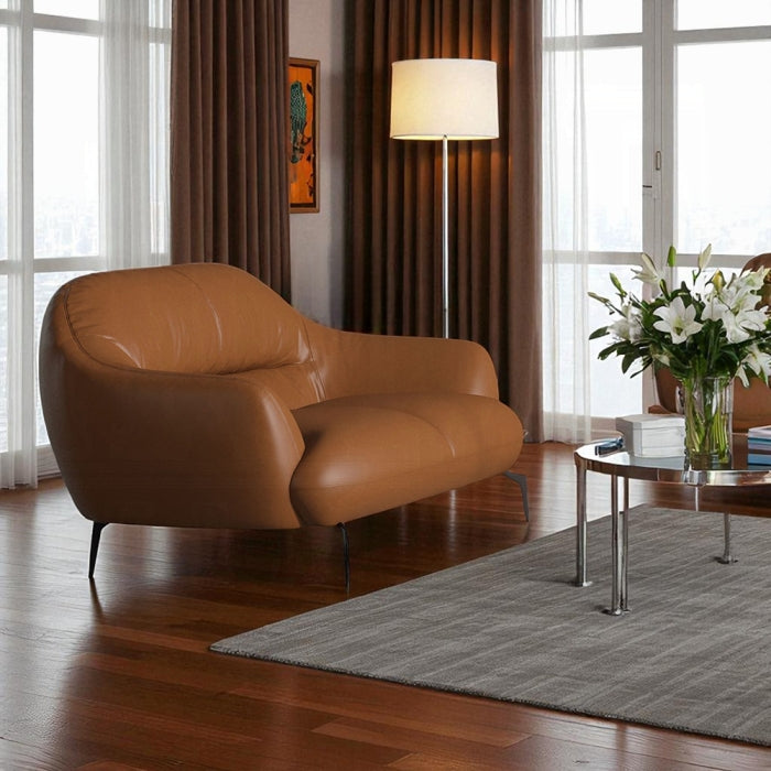 Leonia Loveseat - Cognac